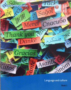 The cover of book 1: Language and culture